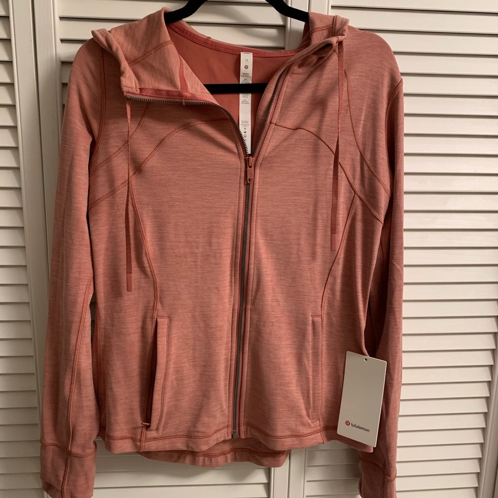 NWT Lululemon dusty Rose Hooded Define Jacket - 12